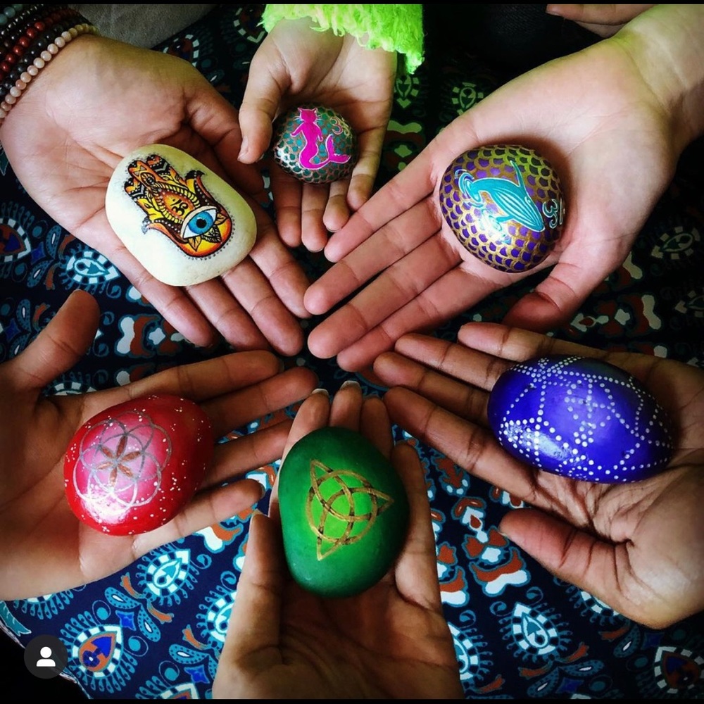 Customizable Gratitude Rock, spiritual altar decor